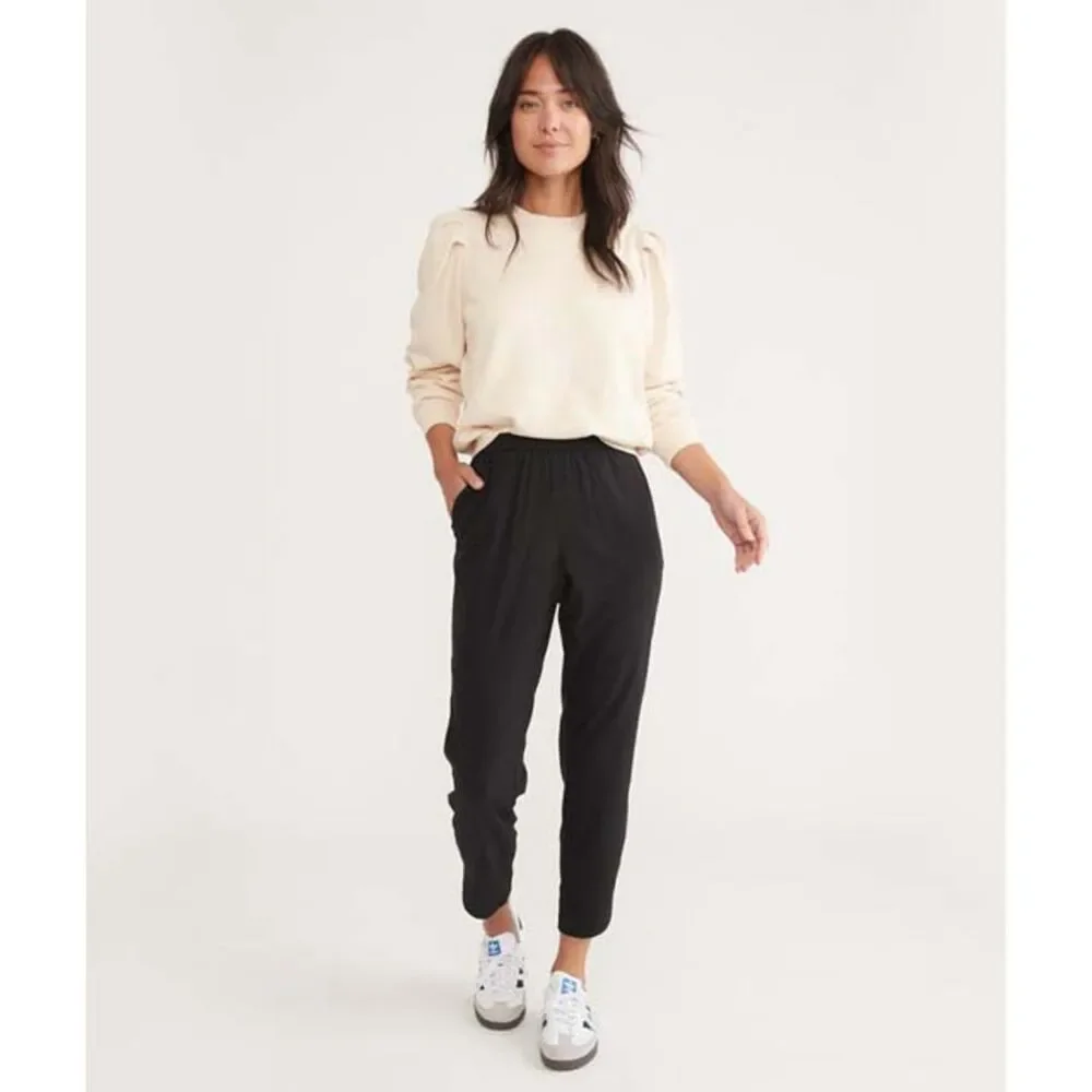 Marine Layer Women Allison Pants in Black SIZE SMALL